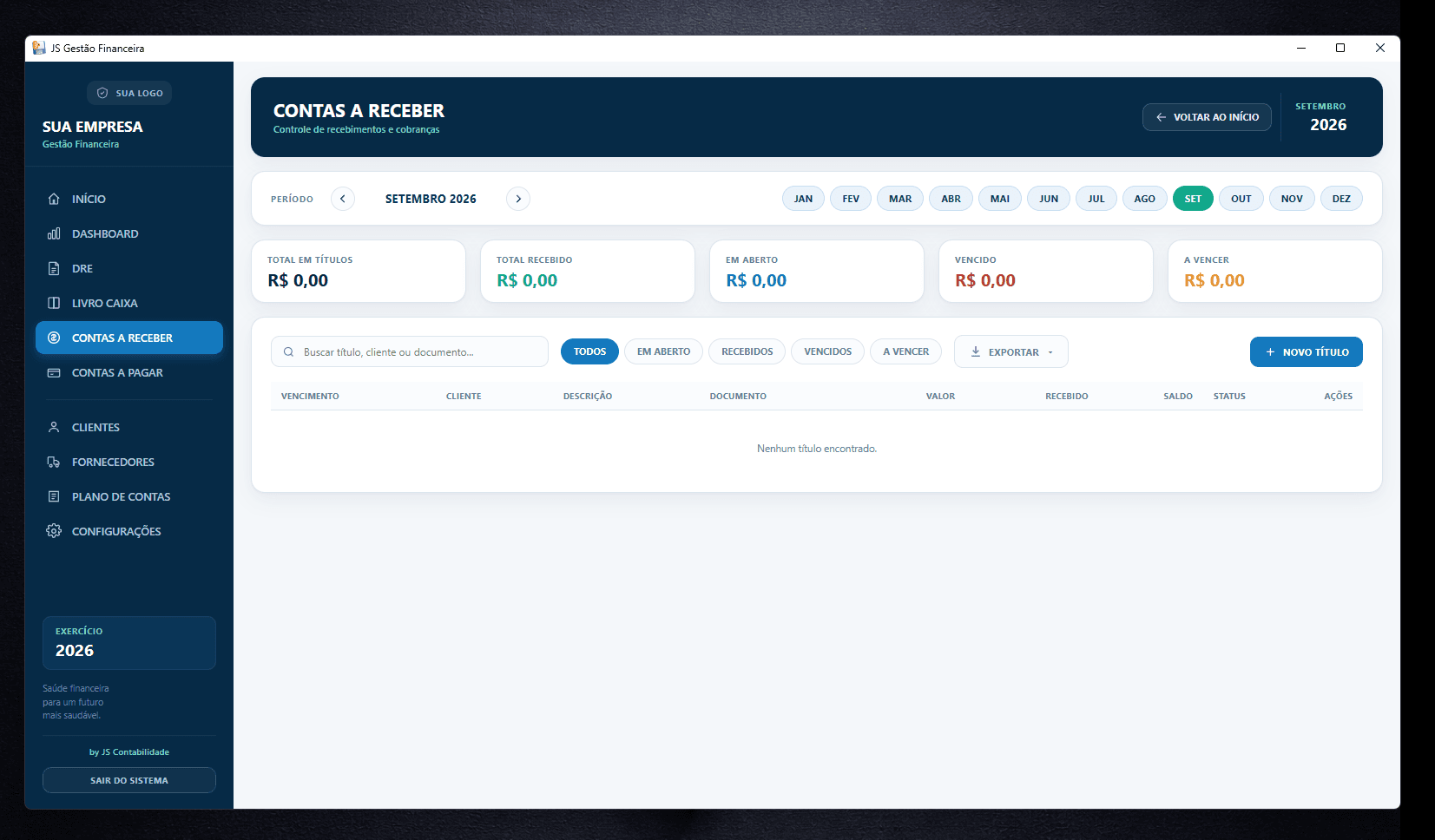 Tela real: Saiba exatamente o que sua empresa tem para receber.